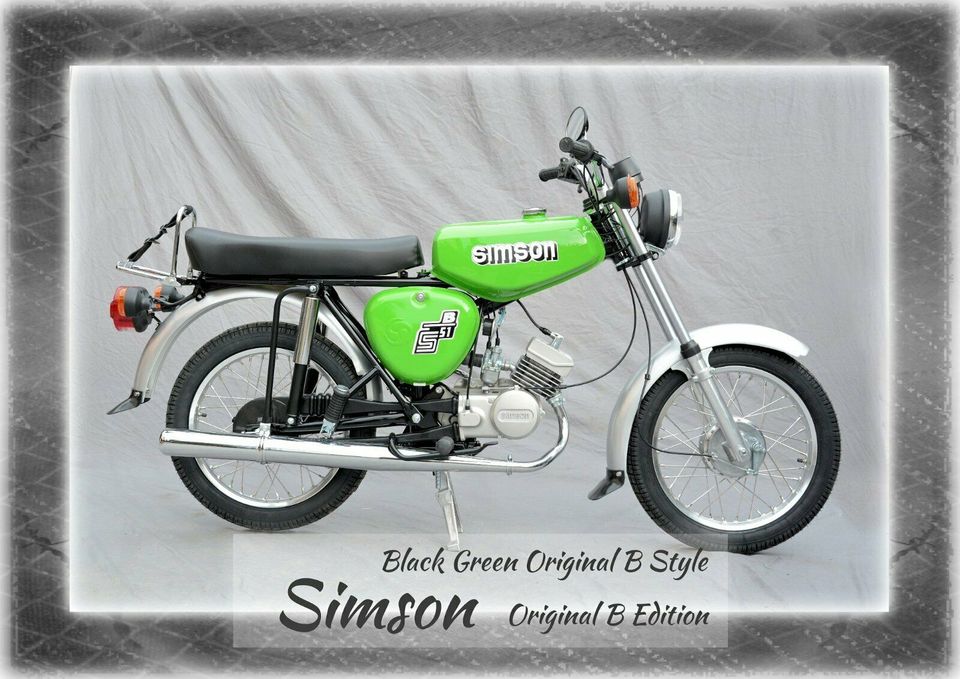 Simson S51 -NEUAUFBAU- Original Edition - Black Green Original B in Wiehe