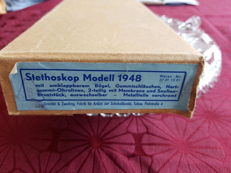 Vintage antikes medizinisches Stethoskop OVP in Querfurt