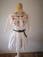 Sommer Kleid Floral Blumen bestickt 100% Baumwolle Gr. 42 / XL . Brandenburg - Gartz (Oder) Vorschau