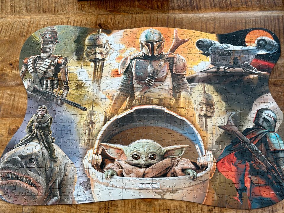 Star Wars - Mandalorian Puzzle 598 Teile - wie neu - komplett in Kröppelshagen-Fahrendorf