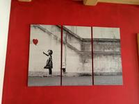 Banksy Bild auf Leinwand 125x80cm Bayern - Elsenfeld Vorschau