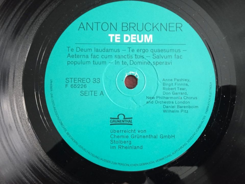 Vinyl / Schallplatte ANTON BRUCKNER "Bruckner-Gedenkjahr" in Leipzig