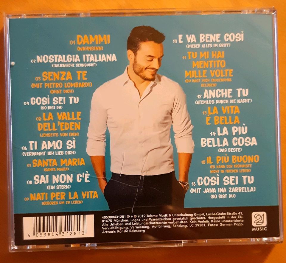 CD von Giovanni Zarrella "La Vita e Bella" in Danndorf