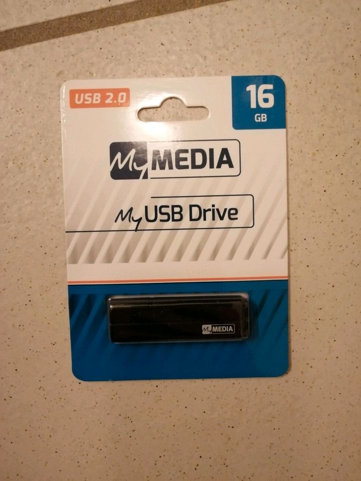 Neu opv USB Stick 16 GB Gigabyte schwarz in Worms