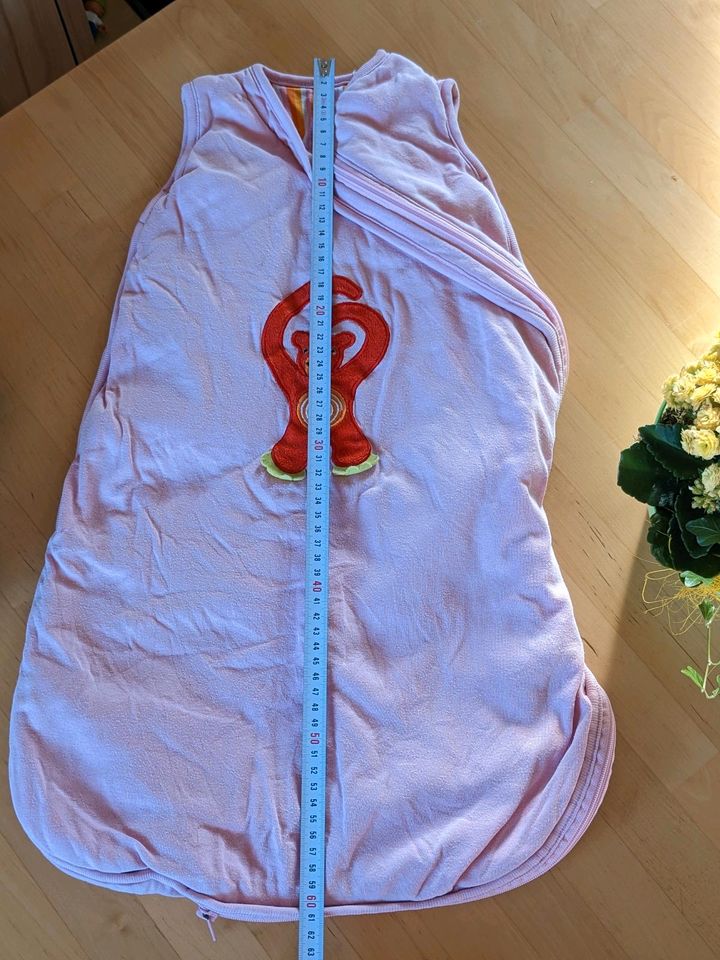 1x Baby Schlafsack rosa Affe 60 cm in Waldbüttelbrunn