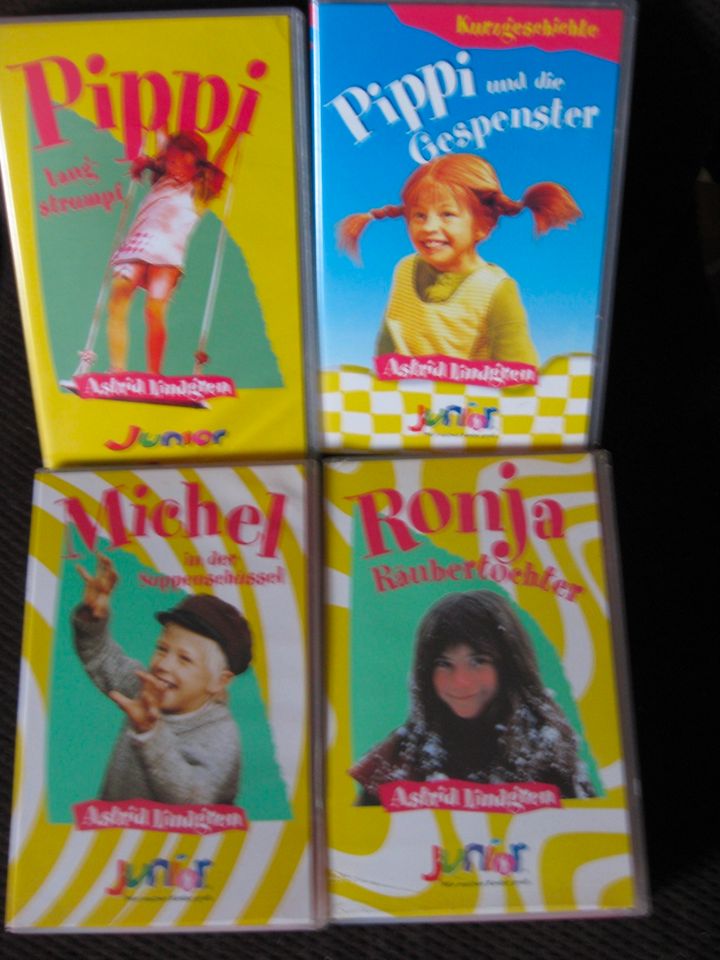 Pippi usw. Astrid Lindgren u. Augsburger Puppenkiste 7 x VHS in Hann. Münden