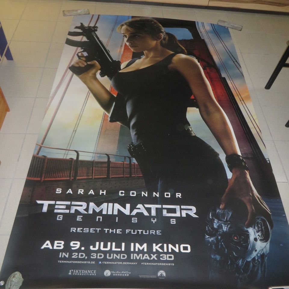 Kino Filmbanner XXL Arnold Schwarzenegger Terminator 3 Genisys PV in Troisdorf