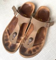 Birkenstock Zehentrenner Gizeh 40 mocca braun Sandale TOP!! Frankfurt am Main - Eschersheim Vorschau