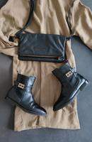 TOMMY HILFIGER Leder Stiefletten Boots schwarz Chelsea Gr37 Bayern - Mühldorf a.Inn Vorschau