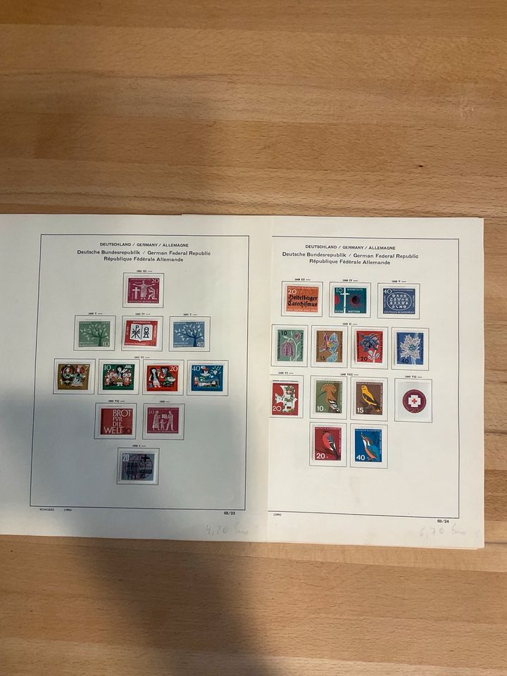 Briefmarkensammlung BRD Postfrisch von 1954 bis 1966 im Vordruck in Puchheim
