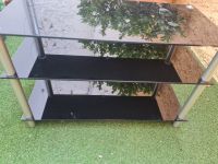 TV Rack Hifi/Phono, kleines Regal, Sideboard, Glas, 80er Nordrhein-Westfalen - Warburg Vorschau