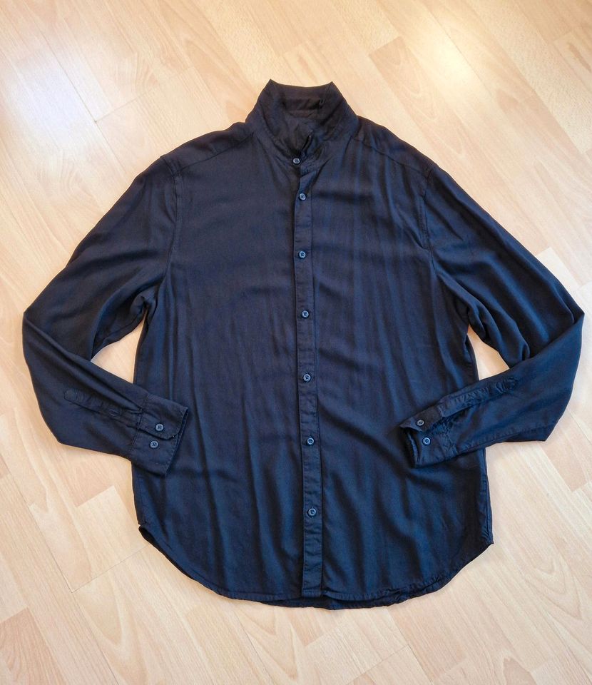 H&M Hemd Langarmhemd Shirt Oberteil Business Casual schwarz L in Schwarzenbek