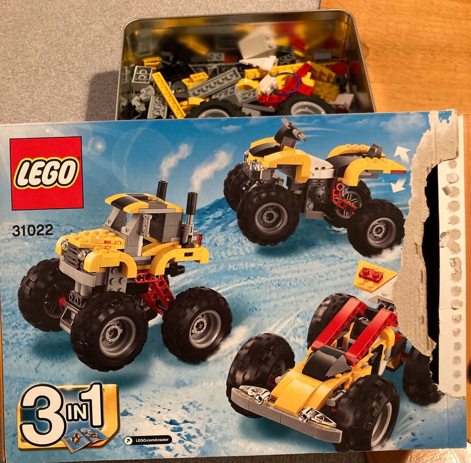 LEGO Creator 31022 Turbo-Quad Buggy Turbo-Truck 3 in 1 komplett in Melsungen