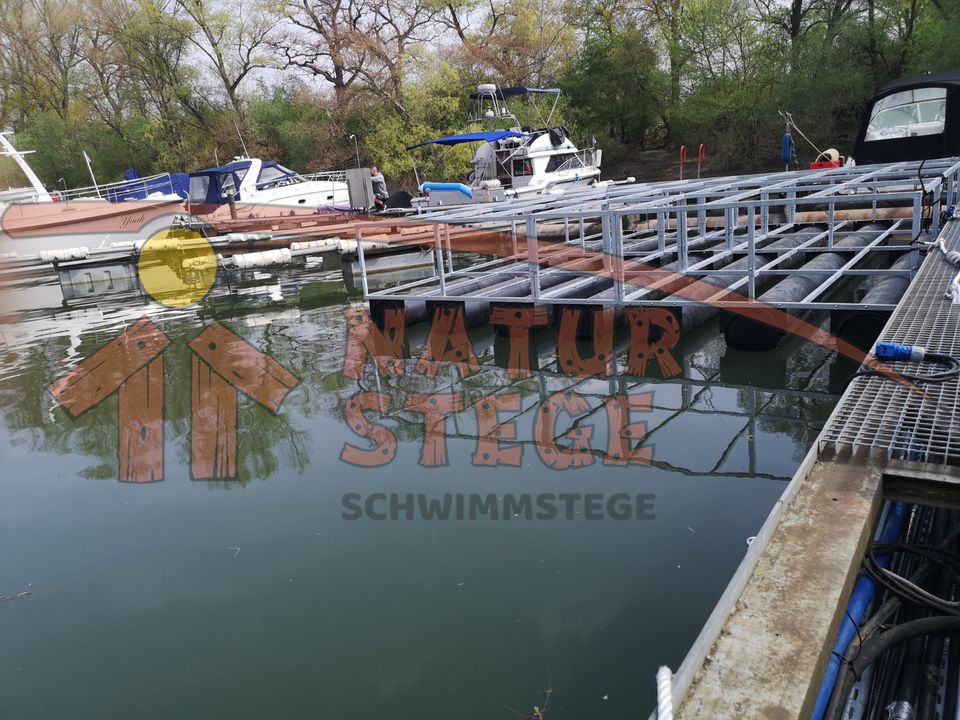 SCHWIMMENDE PLATTFORM 6x5m Floß Schwimmsteg in Beetzsee