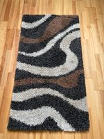 Teppich Hochflor 80 x 150 cm schwarz braun weiß Bayern - Regen Vorschau