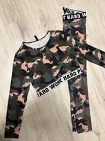H&M Sport Zweiteiler Set, Gr. S/M, Camouflage mit Aufschrift Berlin - Westend Vorschau