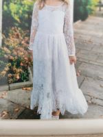 Weißes langes Kleid 98, Blumenmädchen, Kommunion, Hochzeit Rheinland-Pfalz - Rehe Vorschau