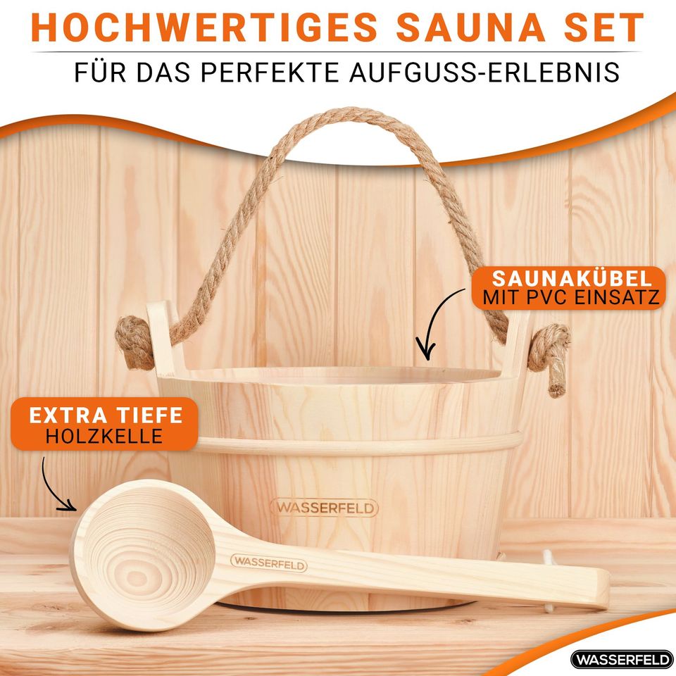 Rabatt50%-Saunaeimer-Saunakübel-Saunazubehör-Wellness-Sauna-Neu in Mühlhausen