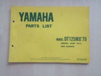 Yamaha DT 125 MX Teile Ersatzteil Katalog Parts List Catalog 1979 Nordrhein-Westfalen - Gelsenkirchen Vorschau
