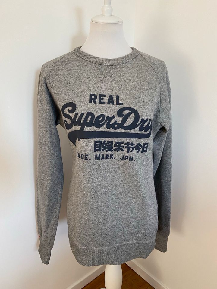 SUPERDRY Sweatshirt, grau meliert, Gr. S, wie Neu in Neuss