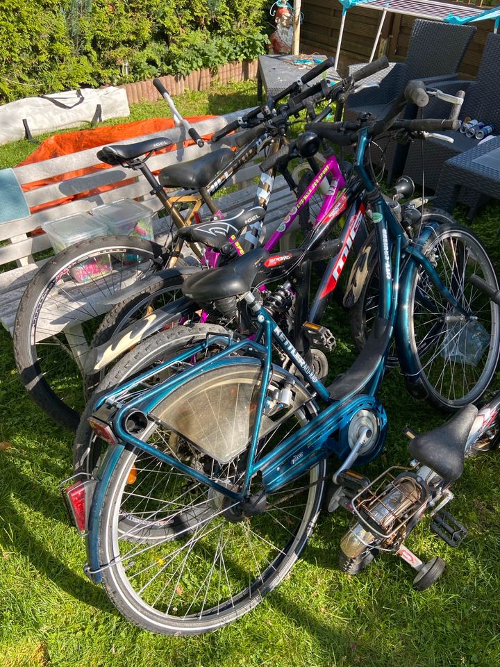 Verschiedene Fahrräder in Brilon