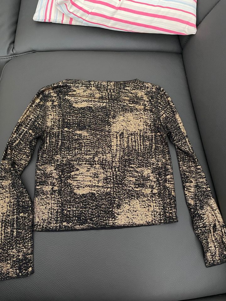 Sisley Pullover Pulli Gold schwarz 128 134 140 in München