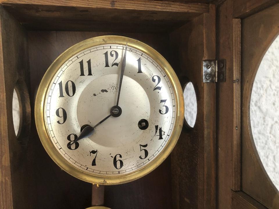Alte Junghans Wanduhr, Regulator, Pendeluhr, Schlagwerk (Video) in St. Ingbert
