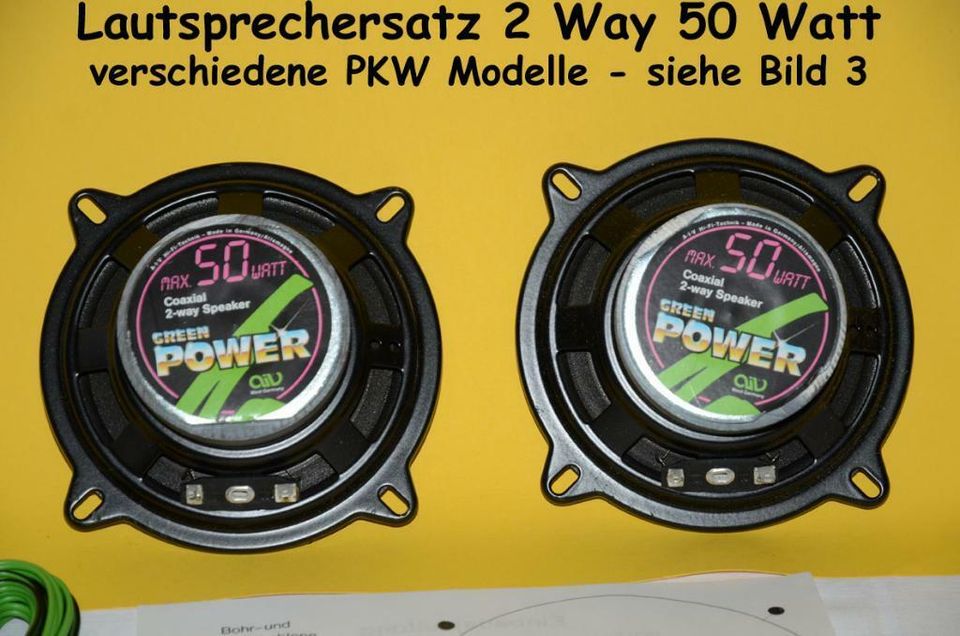 Neu Lautsprechersatz 2 way 50 Watt verschiedene PKW Modelle in Köln