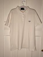 Original Fred Perry Polo Shirt Gr. L weiß/ Creme Berlin - Charlottenburg Vorschau