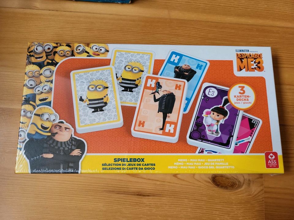 Spielebox Minion Memory, Mau Mau, Quartett in Schonungen