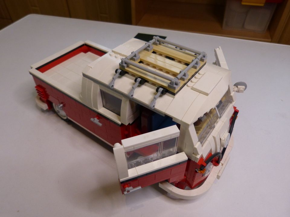 Lego VW T1 10220  Doppelkabine Pritsche Umbau Moc in Neuenkirchen