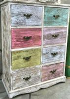 Kommode Schrank Shabby Chic bunt 8 Schubladen Nordvorpommern - Landkreis - Semlow Vorschau