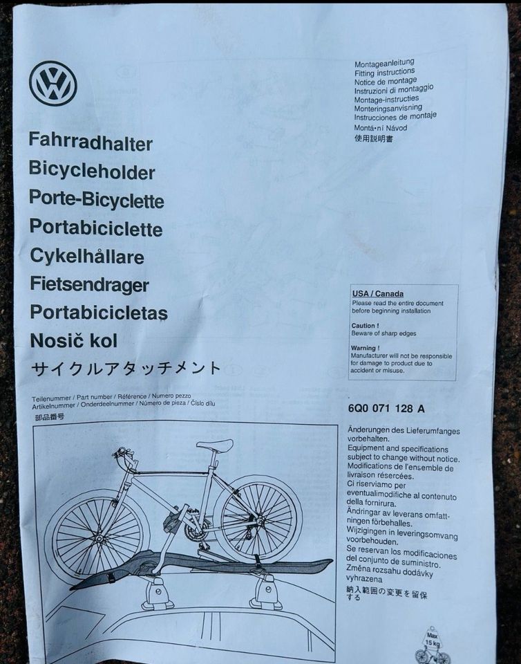 Dachträger Fahrrad Golf Variant in Herne