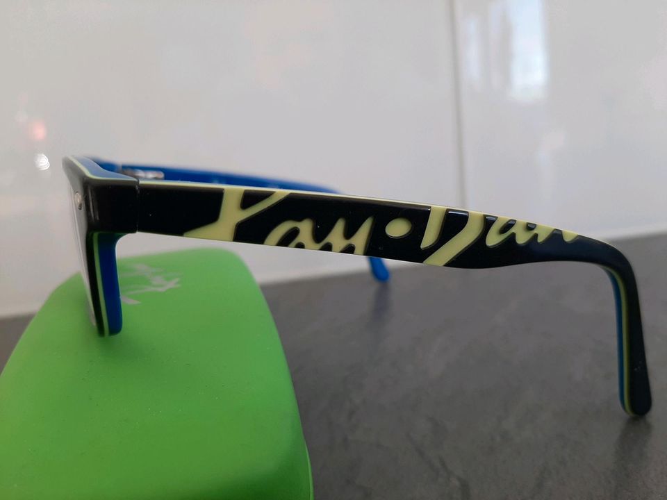 Ray Ban Kinder Brille brillengestell blau lime XXL Bügel Logo in Winnenden