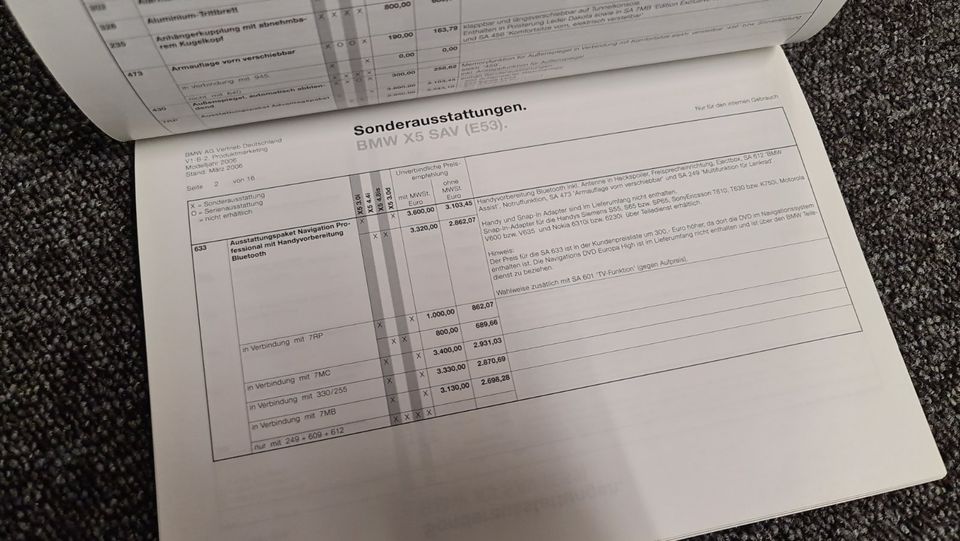 BMW X5 E53 - Handbuch für Verkäufer in Besigheim