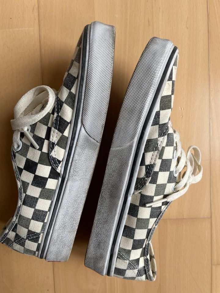 vans grün kariert