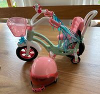 Fahrrad/ Rad für Babyborn mit Helm - Hupe und Licht Bayern - Wasserburg am Inn Vorschau