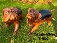 Bulldog 40cm Bully Hund Dogge Holzhund Holz geschnitzt Essen - Essen-Werden Vorschau