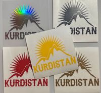 Aufkleber / Sticker - Kurdistan Kurden  - Auto Motorrad MX MTB Baden-Württemberg - Pforzheim Vorschau