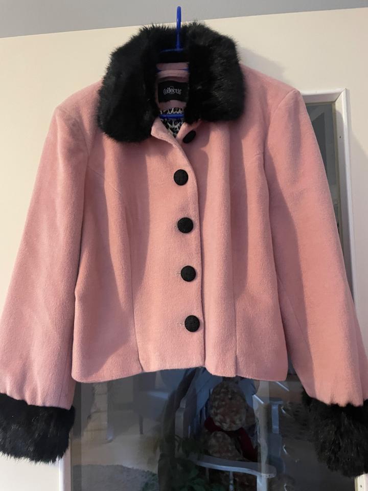 Winterjacke Damen Gr. ca. XXL, rosa-schwarz, Collectif London in Augsburg
