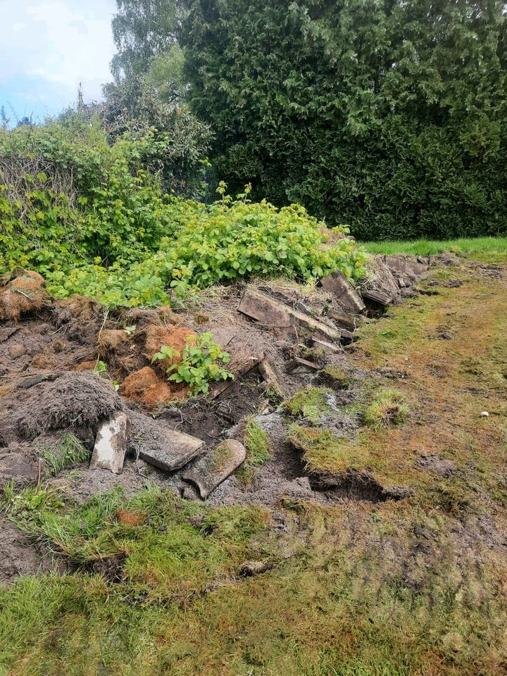 Garten arbeiten aller Art Fräsen Rollrasen planierenNeusaat Rasen in Stuhr