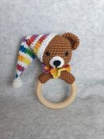 Greifring, Rassel Baby gehäkelt Amigurumi Teddybär Wunschfarbe Niedersachsen - Schwarmstedt Vorschau