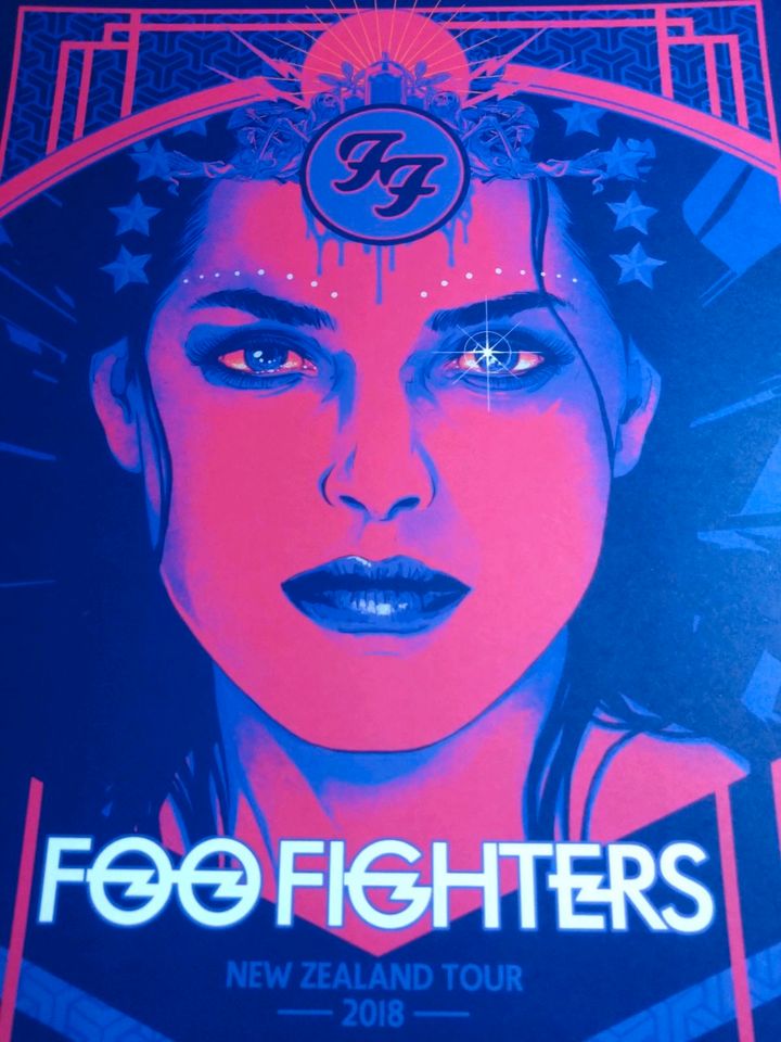 Foo Fighters Siebdruck Poster in Jena