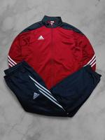 Vintage Adidas Trainingsanzug Größe L Rot Schwarz Baggy Fit Baden-Württemberg - Leutenbach Vorschau