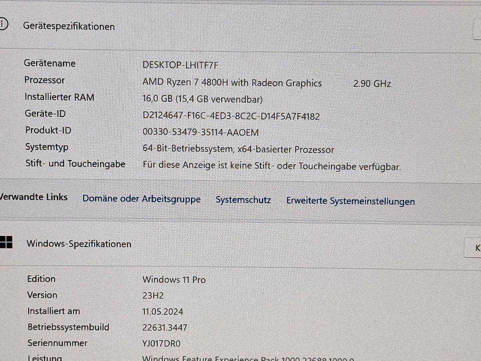 Lenovo AIO Yoga 7 W11 Pro 4K Design PC in Düsseldorf