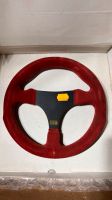 OMP Leder Sportlenkrad 27cm OD 1963 Weinrot Alcatara Tuning Nordrhein-Westfalen - Porta Westfalica Vorschau