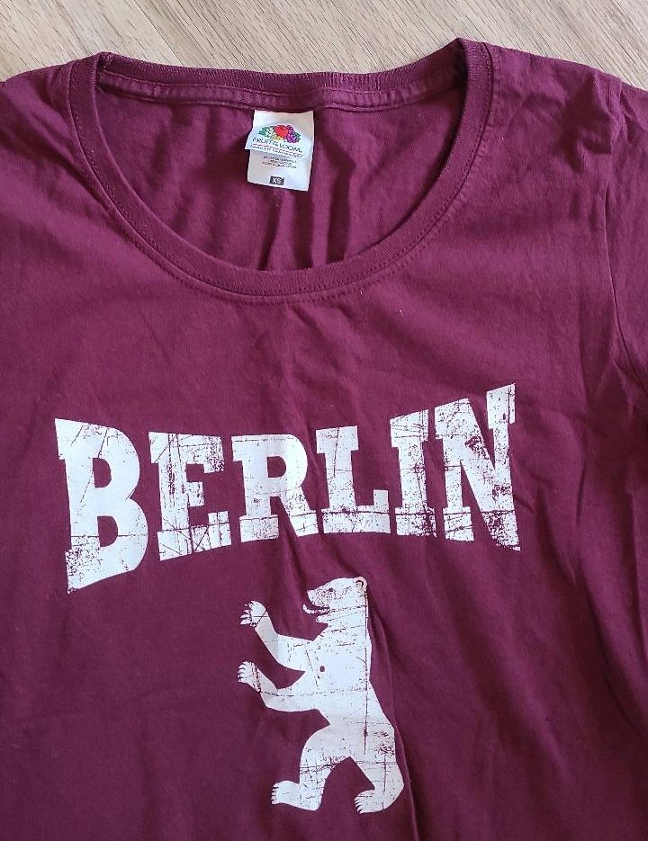 T-Shirt Berlin XS, sehr guter Zustand, bordeaux, Damen in Berlin