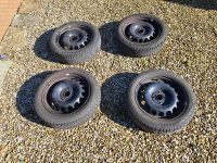 4 Winterreifen 165/60R15 auf Stahlfelgen, etwa 2-3mm Restprofil Nordrhein-Westfalen - Soest Vorschau