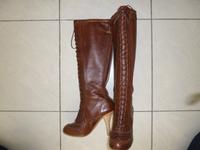 Designer Stiefel, John Galliano, Leder, Braun, Gr.38, Neuwertig Niedersachsen - Meppen Vorschau