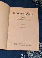 Grube Plattdeutsches Wörterbuch Beilage zu Reuters Werke um 1920 Sachsen-Anhalt - Halle Vorschau